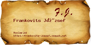 Frankovits József névjegykártya